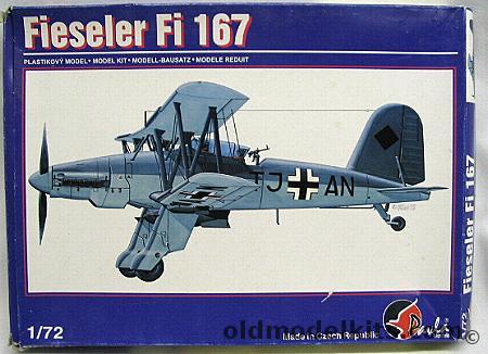 Pavla 1/72 Fieseler Fi-167 - Aircraft Carrier Based Torpedo Bomber, 72001 plastic model kit